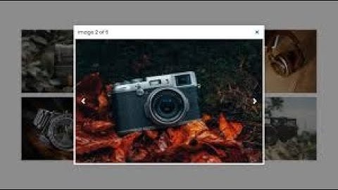 Responsive Image Lightbox using HTML CSS & JavaScript  Lightbox Gallery in JavaScript
