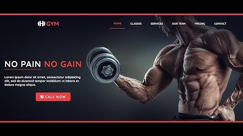 Create Responsive GYM Website using HTML and CSS in Hindi | Create Responsive Website for fitness