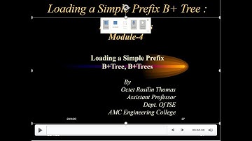 Loading Simple Prefix B+Trees,B+Trees