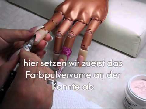 Acrylmodellage Mit Nail Trainer Ubungshand Anleitung Nded De Youtube
