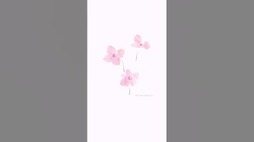 Easy Watercolor loose florals on procreate