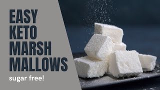 SUGAR-FREE MARSHMALLOWS | easy to make and keto friendly!