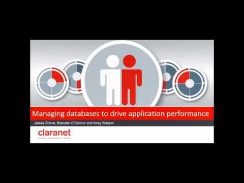 Claranet Webinar - Using databases to drive application performance