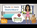 Deutsch lernen | Nola kommt zu spät in den Deutschkurs! Aber sie lernt dort Raphael kennen...