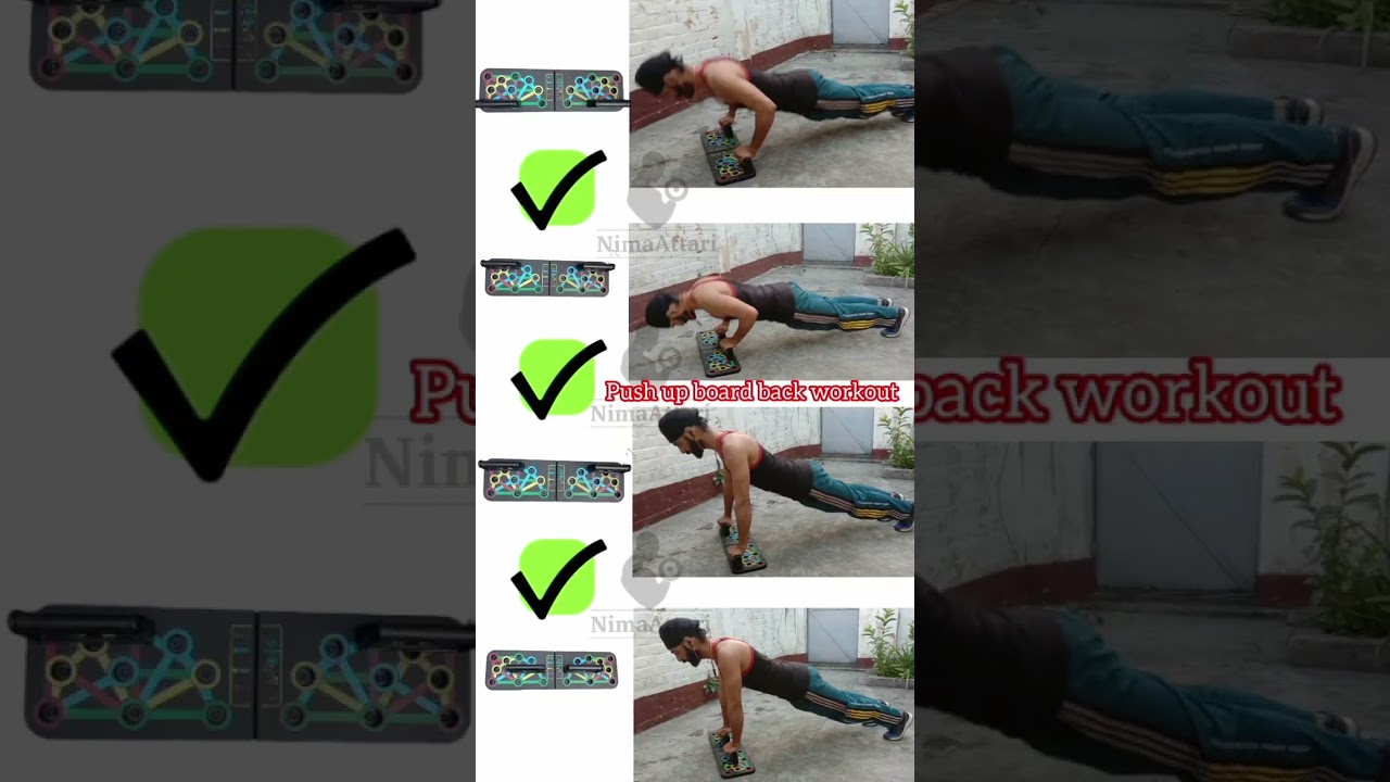 🔥home workout push up board best 💯 exercise NimaAttari fitness video