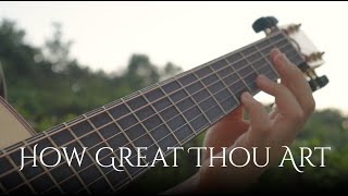 Video voorbeeld van "How Great Thou Art - Guitar Instrumental hymn with lyrics"