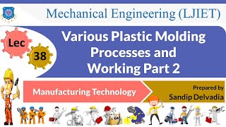 L 38 Various Plastic Molding Processes and Working Part 2 | Manufacturing Technology | Mechanical