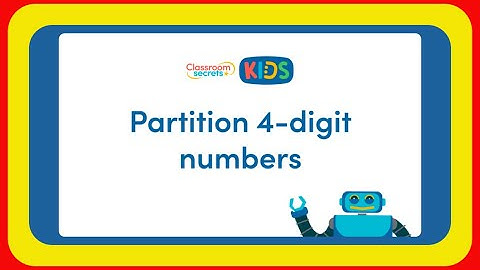 Partitioning a 4-digit number
