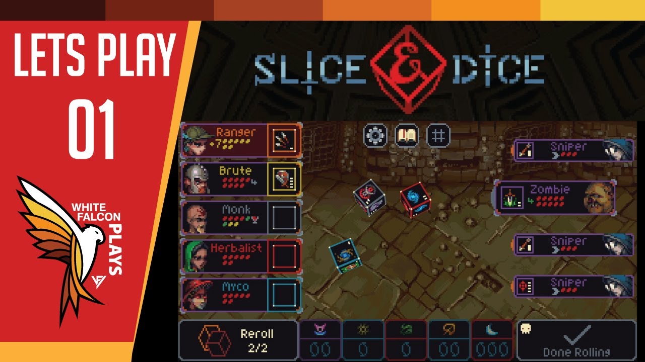 Slice N Dice GamePlay Let's Play Ep1 (Dice Rolling Dungeon