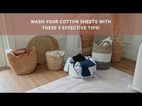 All-in-1 Guide | How to wash sheets | Pizuna Linens - video from Pizuna Linens