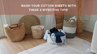 All-in-1 Guide | How to wash sheets | Pizuna Linens