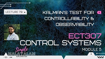 Controllability & Observability in control system | Kalman