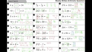 Year 3 - Summer Holiday Arithmetic Walkthrough Wealth