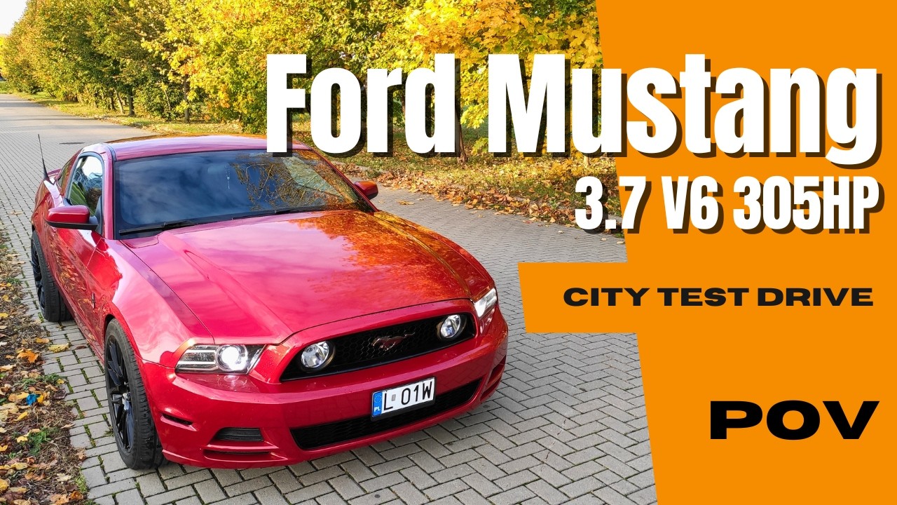 2013 Ford Mustang s197 (3.7 V6 305HP) | 4K POV Test Drive in the City