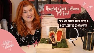 I upcycled this Spirit Halloween PR Box into a Beetlejuice Diorama!