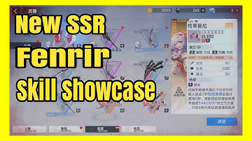 New SSR Character Fenrir (Skill Showcase) | Tower Of Fantasy | New Character