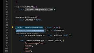 VS Code shortcut - Rename symbol