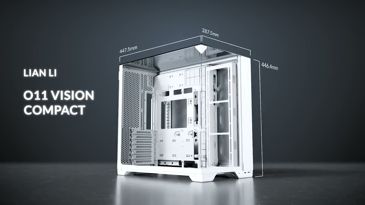 Lian Li O11 Vision Compact White Mid Tower Gaming Case