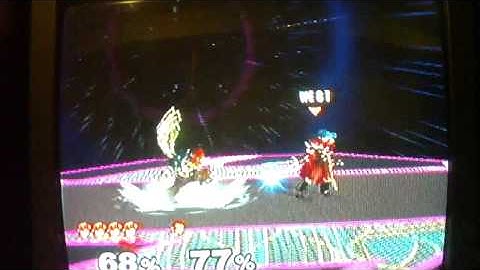 smash melee: Marth (west) vs. Ganon (cpu lvl 9)