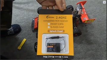 FUTABA compatible receiver Corona C4SF-HV  BIND procedure! HOW I did IT!