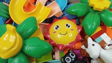Satisfying building block marble run ☆ Create an interesting marble track building, using Lego Duplo