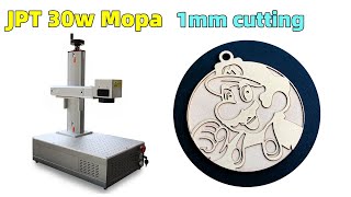 1mm necklace pendant cutting portable JPT 30w mopa fiber laser engraving marking machine jewerly