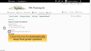 Desire2Learn version 10.2: Grades Settings