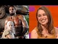 Emilia Clarke on Khal Drogo’s BIG FLUFFY sense of humor - The Graham Norton Show