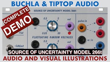 Buchla and Tiptop Audio  Source of Uncertainty Model 266t Complete #tutorial  - Modular synthesis