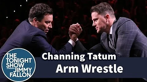 Jimmy Fallon and Channing Tatum Arm Wrestle