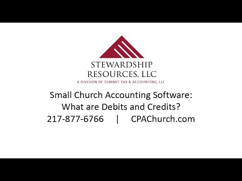 Small Church Accounting Software: What are debits and credits?