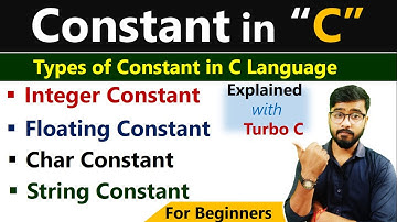 What is Constant in C Language | Types of Constant | By Rahul Chaudhary