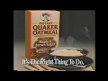 Instant quaker oatmeal ad with wilford brimley