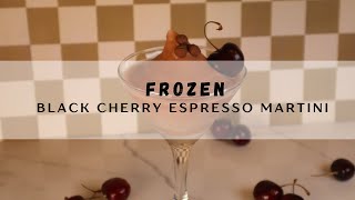 Making a Black Cherry Espresso Martini in a Spaceman Frozen Beverage Machine