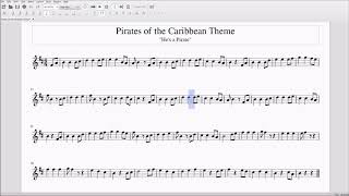 Pirates of the caribbean theme for alto/bari saxophone hope you enjoy,
email me pdf's. this was created using musescore. email-
maxsax43@gmail.com