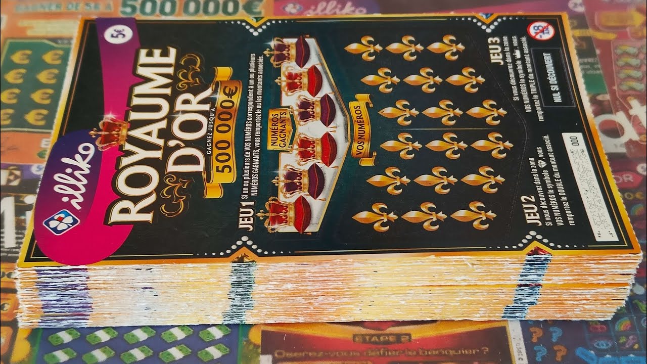 Grattage d'un carnet de royaume d'or ☺️😱🤑☺️