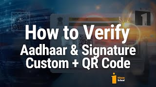✅ How to Verify Aadhaar Signature & QR Code | 1 Minute School screenshot 5