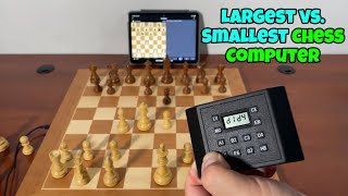 Largest Stockfish Chessboard Vs. Smallest Chess Computer Gadgetify