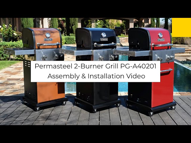 How to Assemble the Permasteel 2-Burner Gas Grill PG-A40201 | Assembly & Installation Video class=