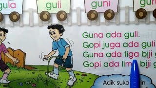 Baca Cepat 5-6 Tahun Prasekolah | Perkataan Dan Ayat Mula Huruf 'Gg' #bacalahsayangku #bahasamelayu