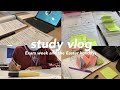 Study vlog | Entrance exam, school life, timetabled revision and a Korean study planner