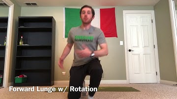 Forward Lunge w/ Rotation