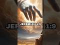 How Jeremiah actually talked with God! Jeremiah 1:9 #shorts #miracles #biblestories