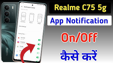 Realme C75 5g notification setting/Realme C75 5g notification on/off kaise kare