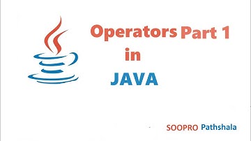 Operators part 1 in Java