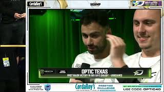 Post Game Interview With the Champs OpTic Texas! 🎉