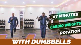 Mix Up Your Workout Routine | Cardio Dumbbell Rotation, Beginners Guide homeworkouts hiitworkout