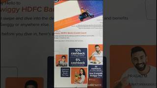 Swiggy HDFC Bank Credit Card #swiggy #hdfcbank