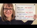 Free American Accent Training: How to Pronounce Decide, Decision and Decisive