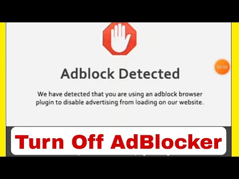 AdBlock Detected Problem Solved  | How To Off Adblocker In Website 2025